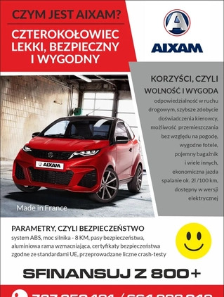 Aixam Inny cena 48900 przebieg: 1, rok produkcji 2024 z Jastarnia małe 56